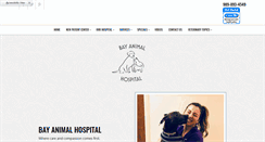 Desktop Screenshot of bayanimalhospital.com